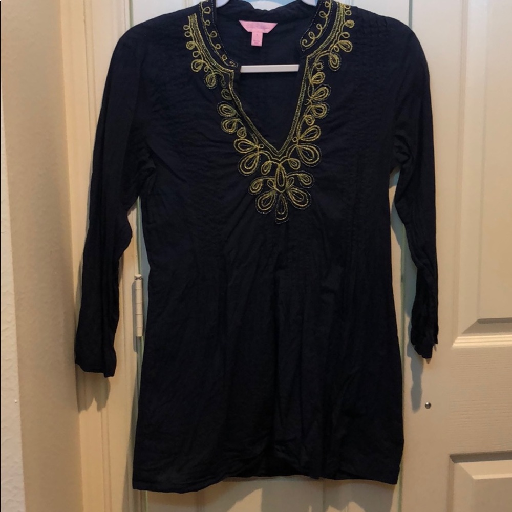 Lilly Pulitzer Sarasota Tunic True Navy - Small